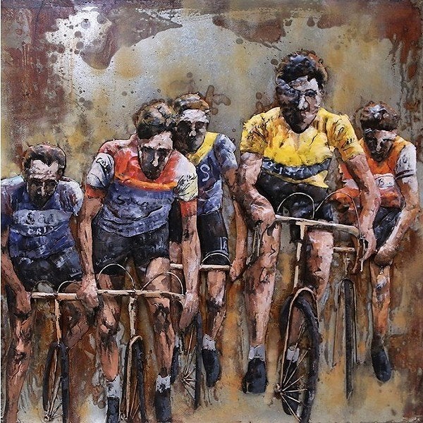 Sculptuur abstract: Wielrenner - Tijdrijder - Racer (nieuw), Sport en Fitness, Wielrennen, Niet ingevuld, Niet ingevuld, Nieuw