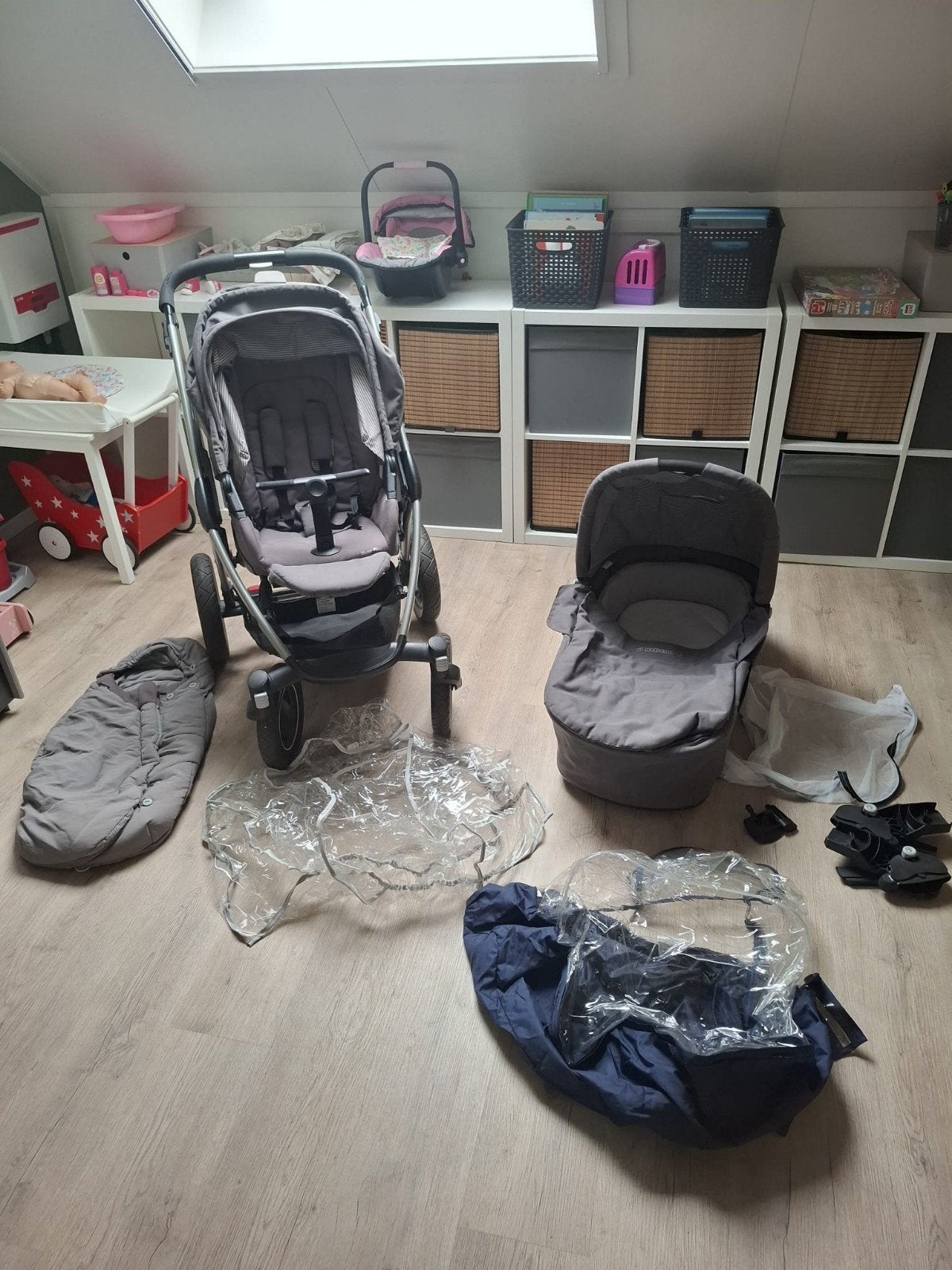 Maxi Cosi Mura 4 kinderwagen met reiswieg, Ophalen, Gebruikt, Maxi-Cosi, Zonnekap
