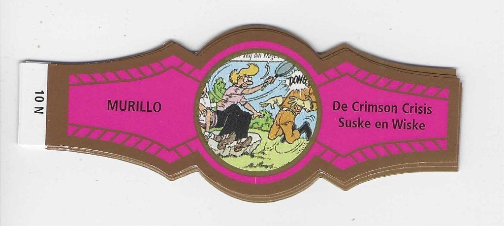reeks 2652   suske en wiske 1-10 sigarenbanden, Ophalen of Verzenden, Zo goed als nieuw, Sigarenbandjes