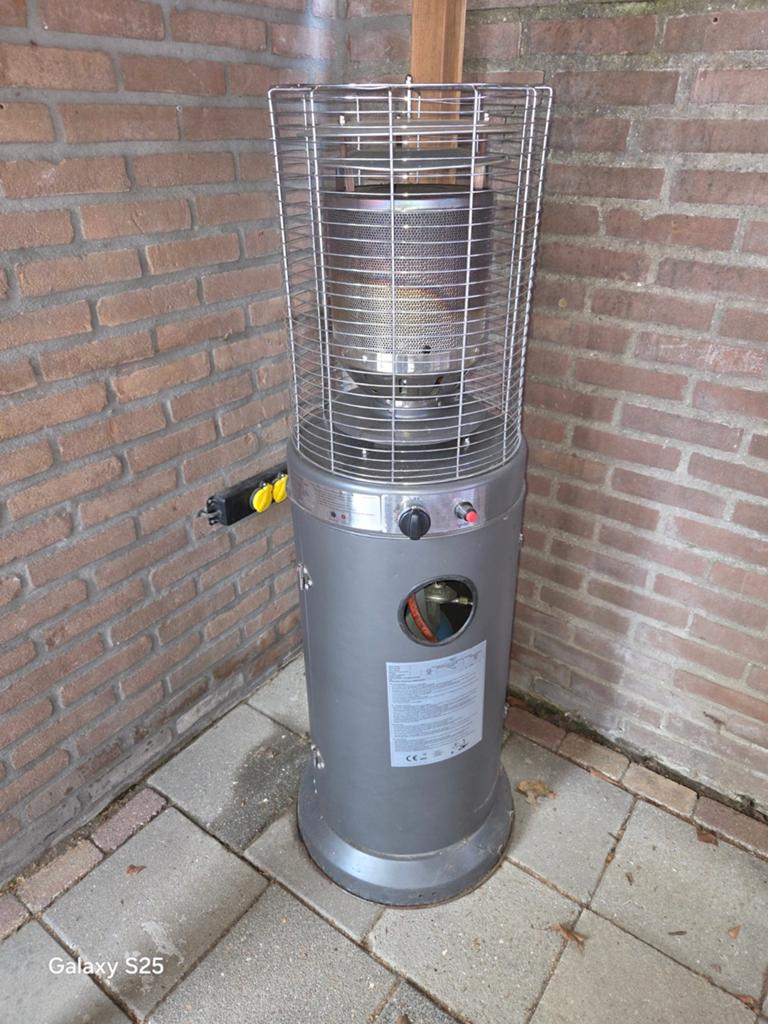Terrasverwarmer., Ophalen, Gebruikt