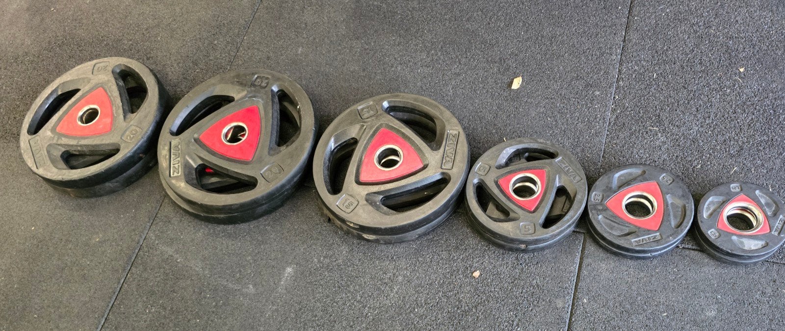 ziva olympische halterschijven 137,5kg set 50mm, Sport en Fitness, Ophalen, Gebruikt, Benen, Halterschijven