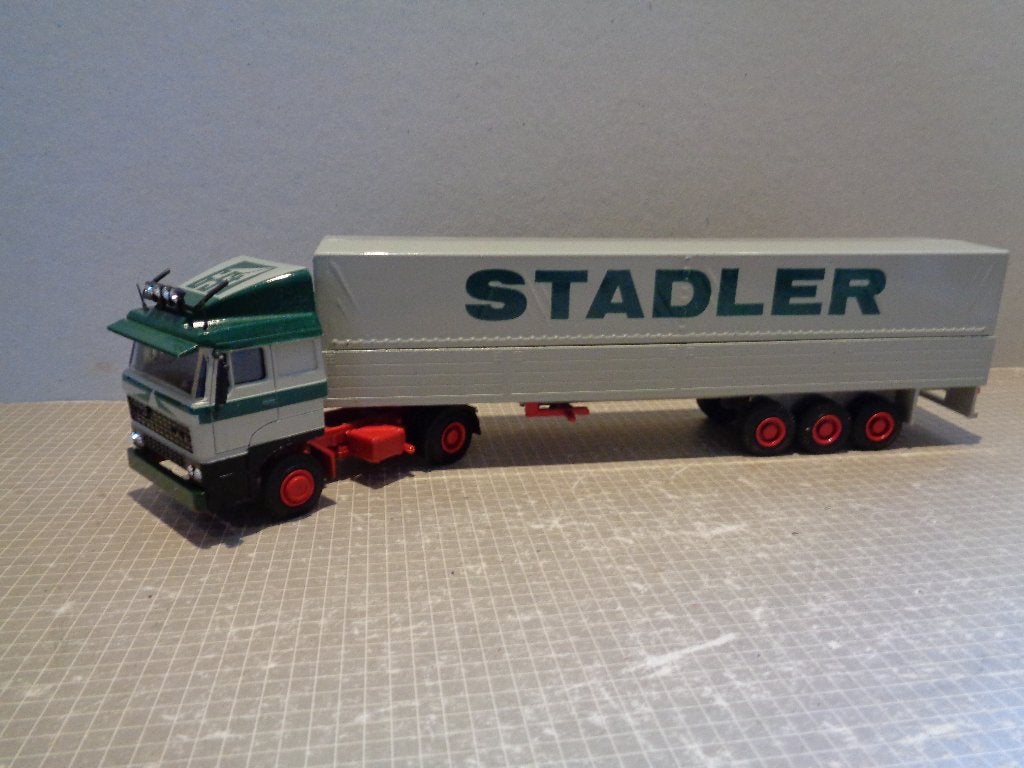 lion daf 2800 stadler  huif trailer, Ophalen of Verzenden, Zo goed als nieuw, Bus of Vrachtwagen, Lion Toys