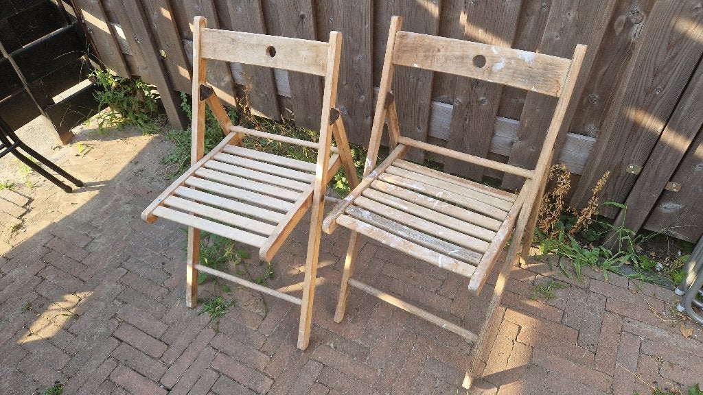 Klapstoelen - 5 stuks, Ophalen, Gebruikt, Overige kleuren, Vijf, Zes of meer stoelen