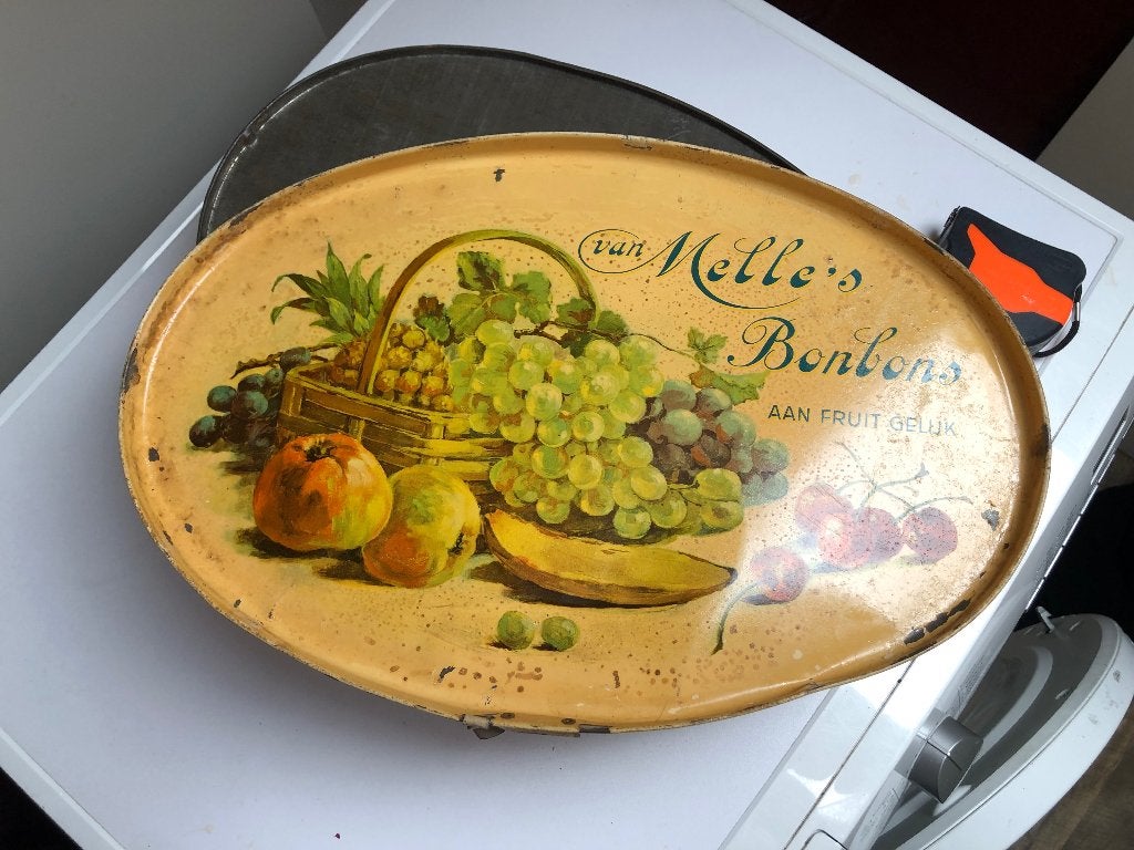 Winkelblik Snoepblik van Melle, Verzamelen, Blikken, Ophalen, Gebruikt, Overige, Overige merken