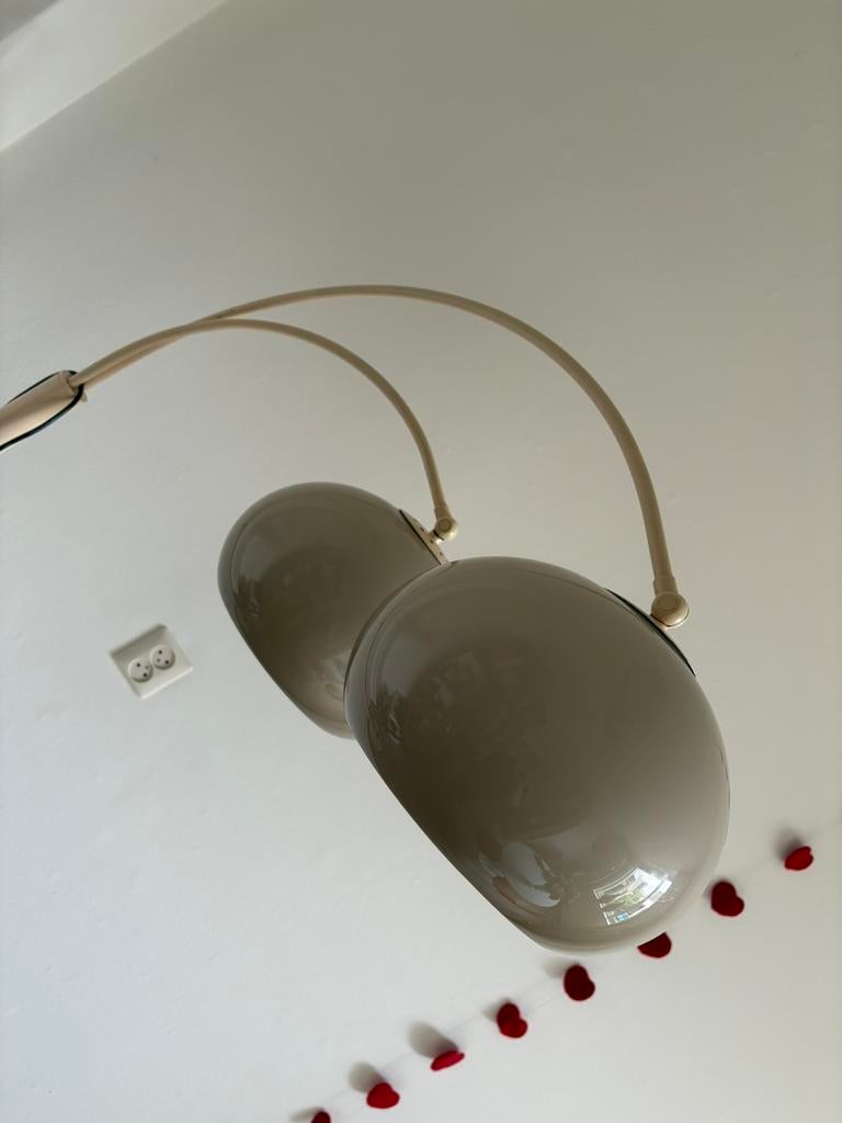 Dijkstra vloer lamp - floor jaren 70 mid century, Huis en Inrichting, Ophalen, Gebruikt, Metaal, Vintage retro