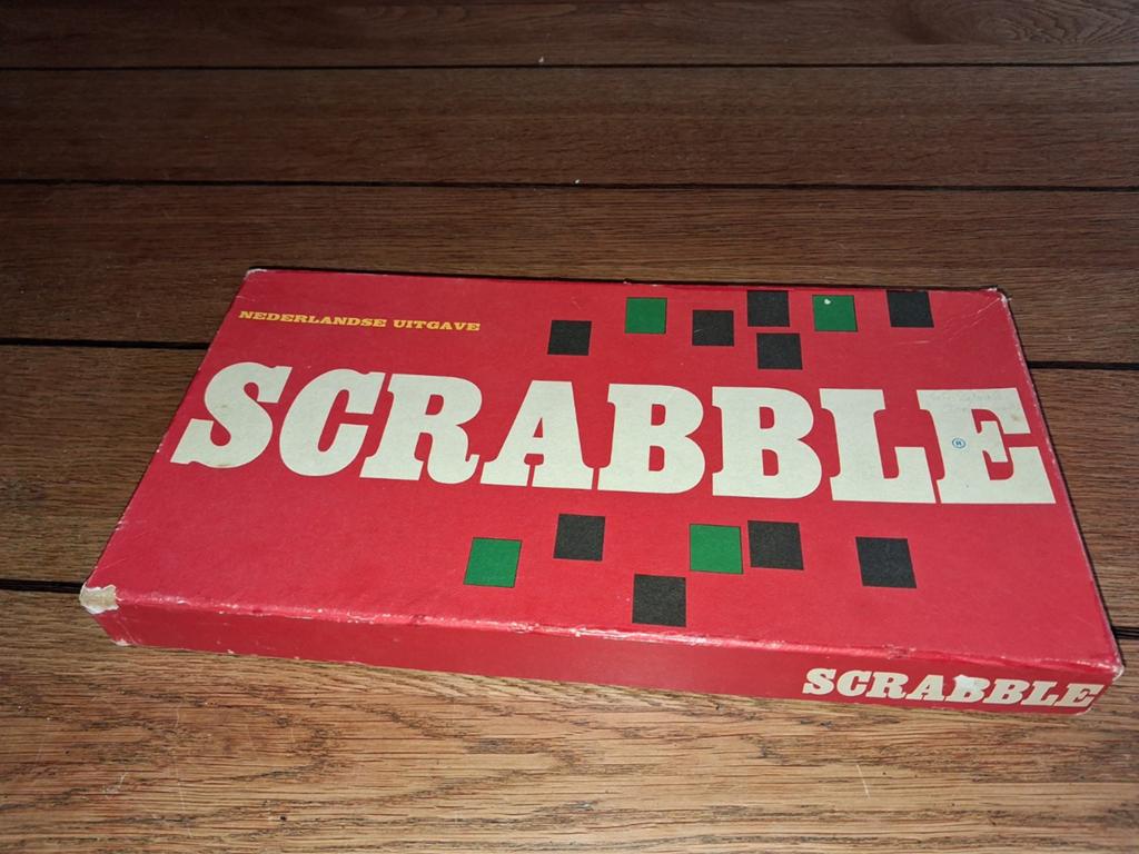 Scrabble spel bordspel hout vintage, Ophalen of Verzenden