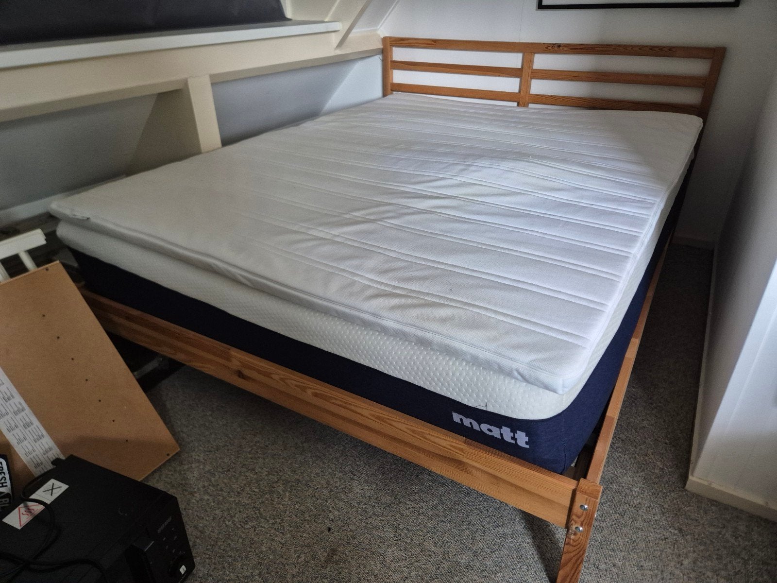 Matt Sleeps matras & topper 160x200, Ophalen, Gebruikt, Tweepersoons, Matras