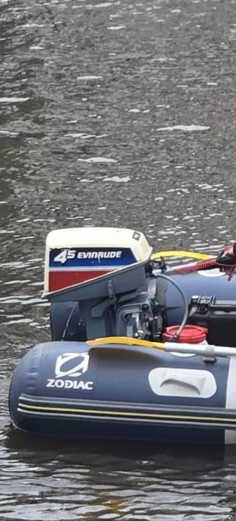 Evinrude 4,5 pk 2 takt langstaart (zonder boot), Watersport en Boten, Accessoires en Onderhoud, Ophalen of Verzenden, Gebruikt