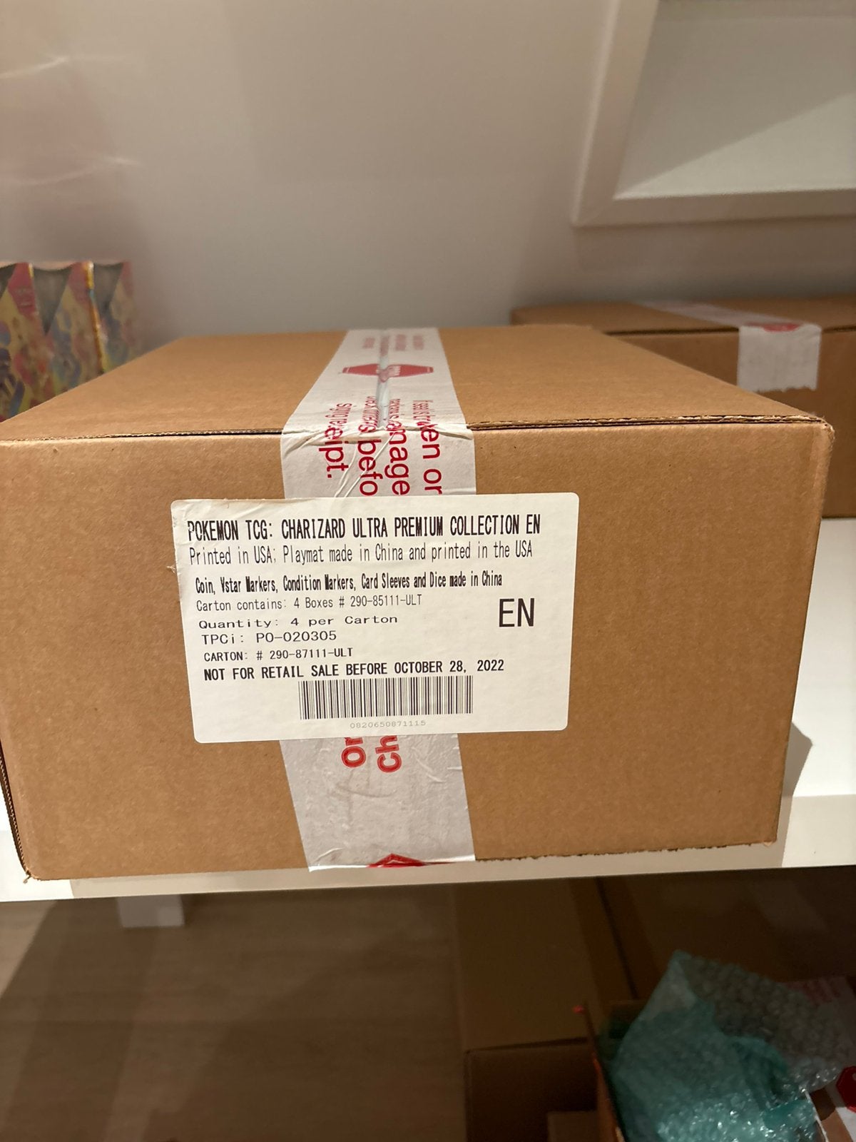 SWSH Charizard UPC case MINT 2x beschikbaar, Ophalen of Verzenden, Zo goed als nieuw