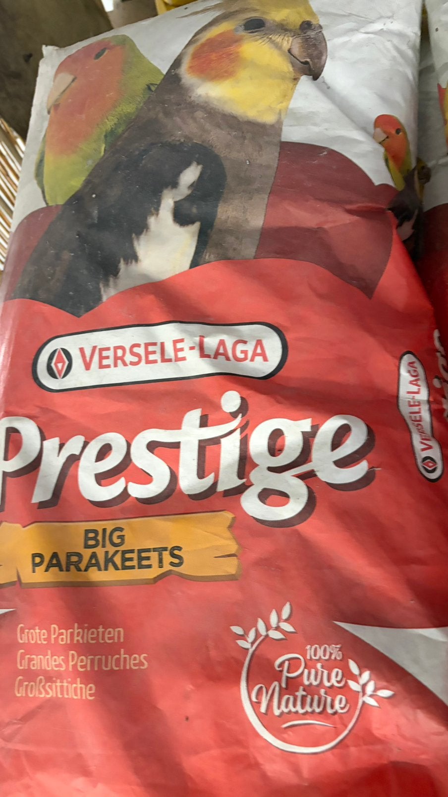 Versele-Laga Prestige Grote Parkieten Kweek Vogelvoer 20 kg, Ophalen of Verzenden, Vogel
