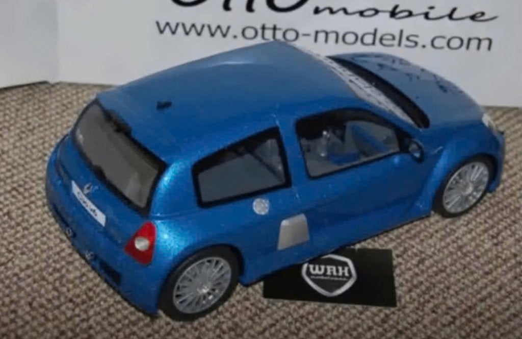 1:12 RENAULT CLIO 2 PHASE 2 V6 blue Otto mobile G067 WRH, Hobby en Vrije tijd, Verzenden, Zo goed als nieuw, 1:9 t/m 1:12, Auto