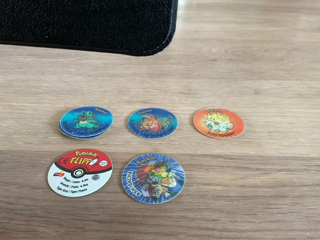 6 Pokémon Flippo's met zeldzame misdruk, Ophalen of Verzenden, Losse flippo's