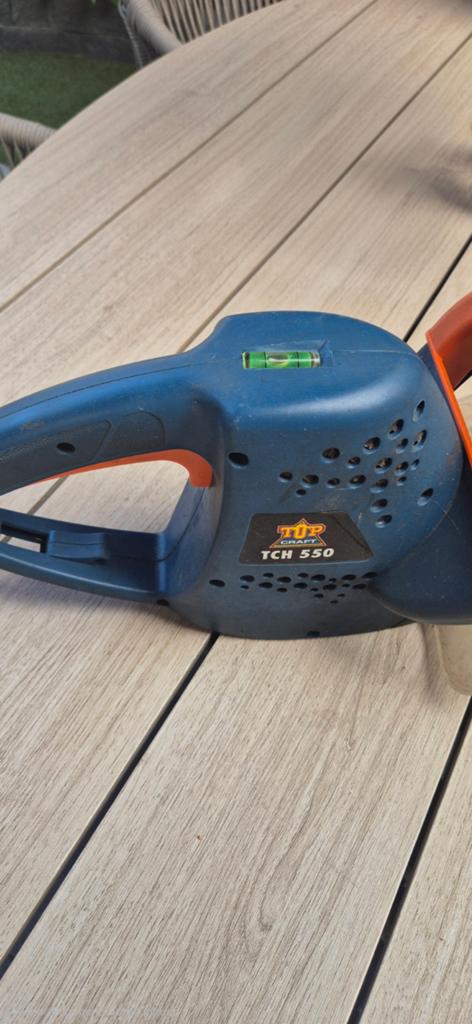 Goed werkende heggenschaar met waterpas, Ophalen, Gebruikt, Elektrisch, Top Craft