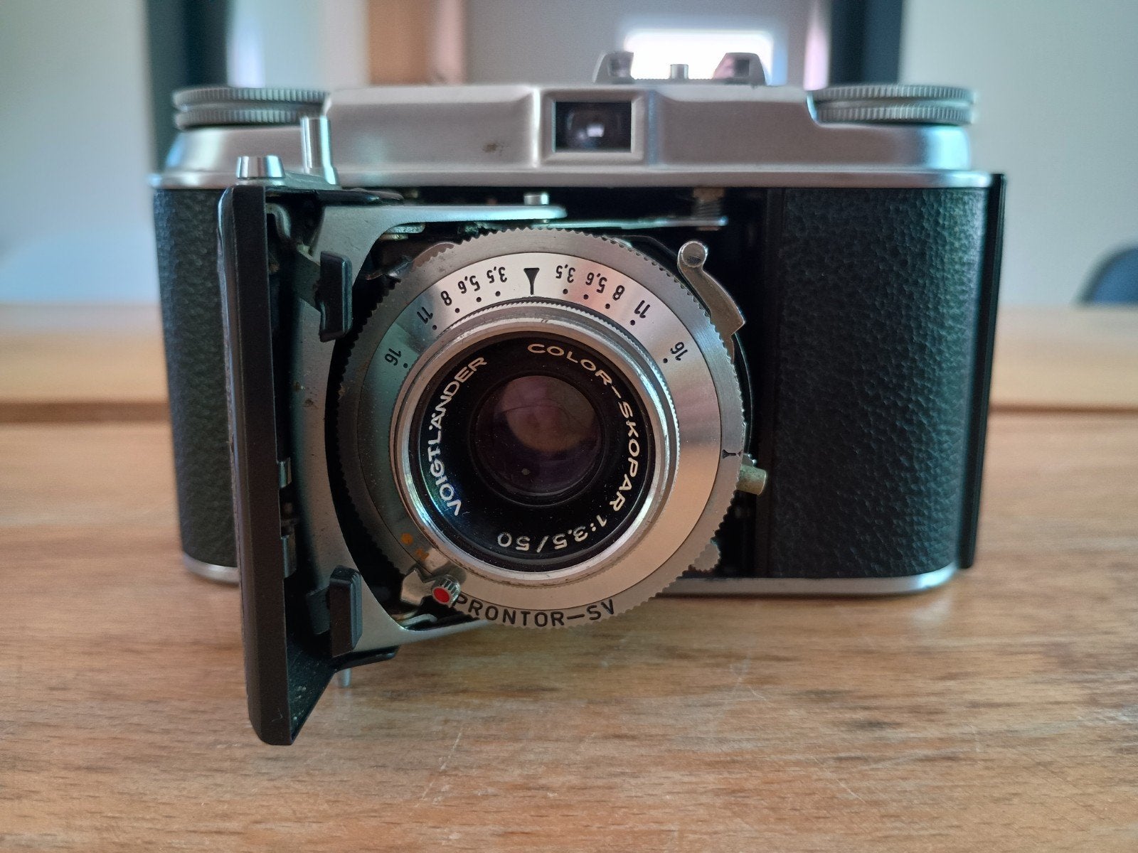 Vintage Voigtländer Vito II Analoge 35mm Balgcamera, Ophalen of Verzenden, Compact, Overige Merken
