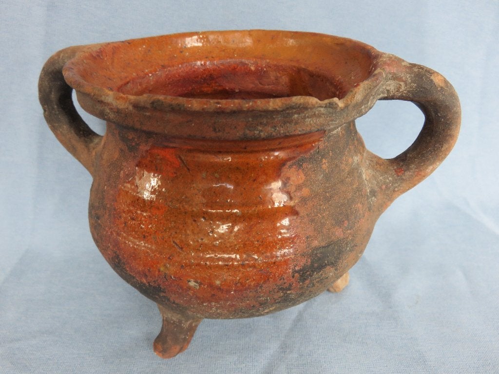 Aardewerk graap / kookpot - 15e eeuw - bodemvondst Dordrecht, Ophalen of Verzenden
