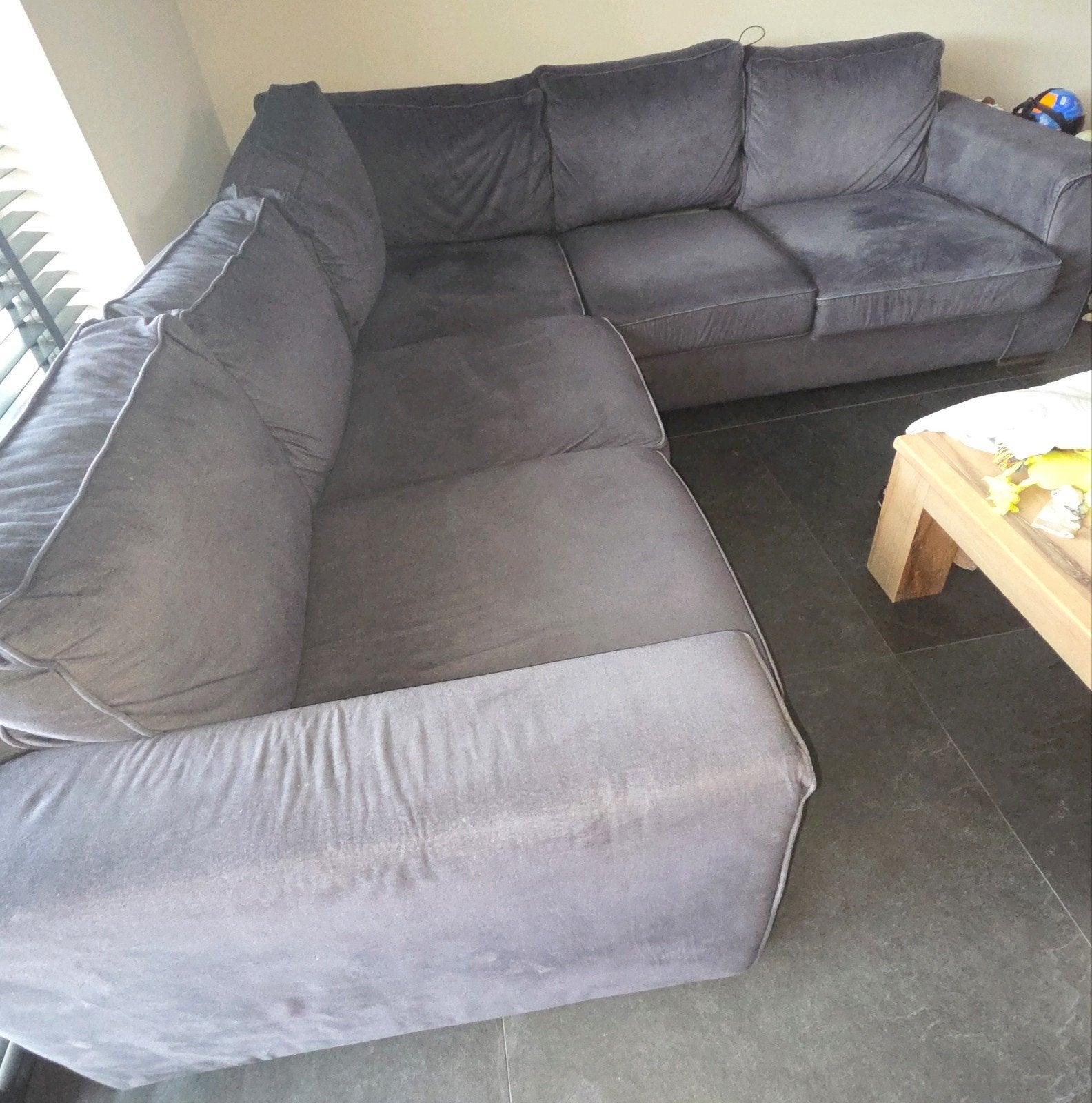 Mooie hoekbank 250x250, Huis en Inrichting, Ophalen, Hoekbank, Stof, 200 tot 250 cm