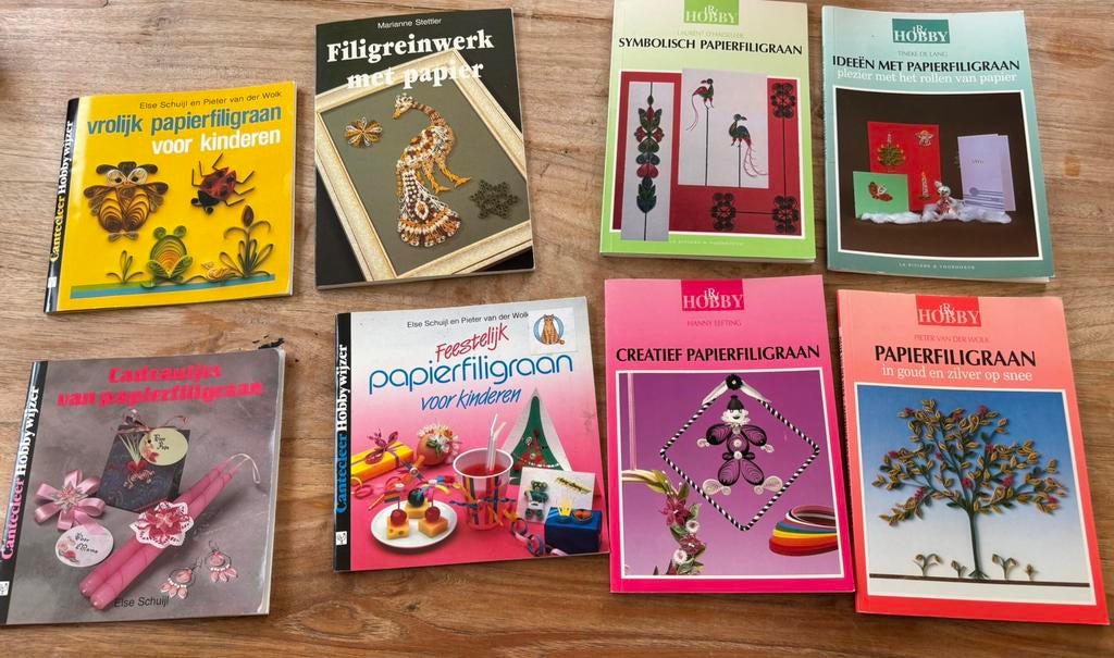 Filigraan boekjes en papier, Ophalen of Verzenden, Gebruikt