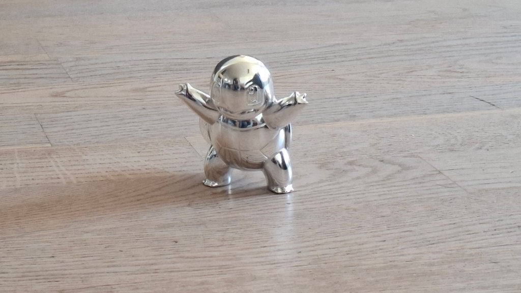 Jazwares Pokémon 25th Anniversary Silver Squirtle figuur, Ophalen of Verzenden, Gebruikt