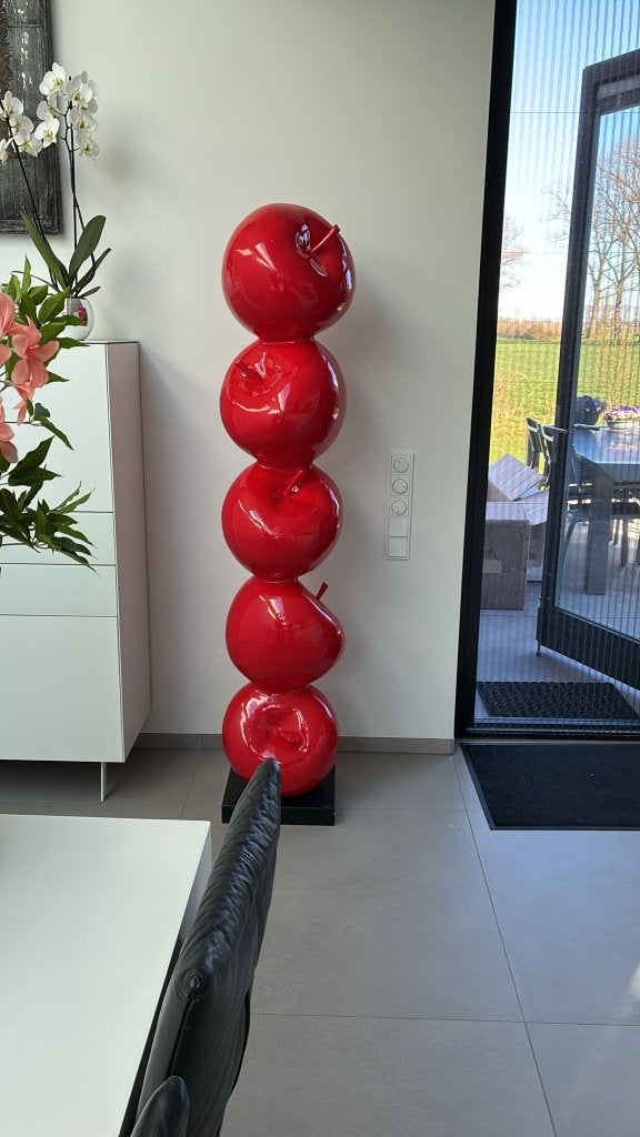 Eyecatcher XXL | Design Sculptuur "Apple", Antiek en Kunst, Kunst | Designobjecten, Ophalen, Object, Rood, Overige materialen