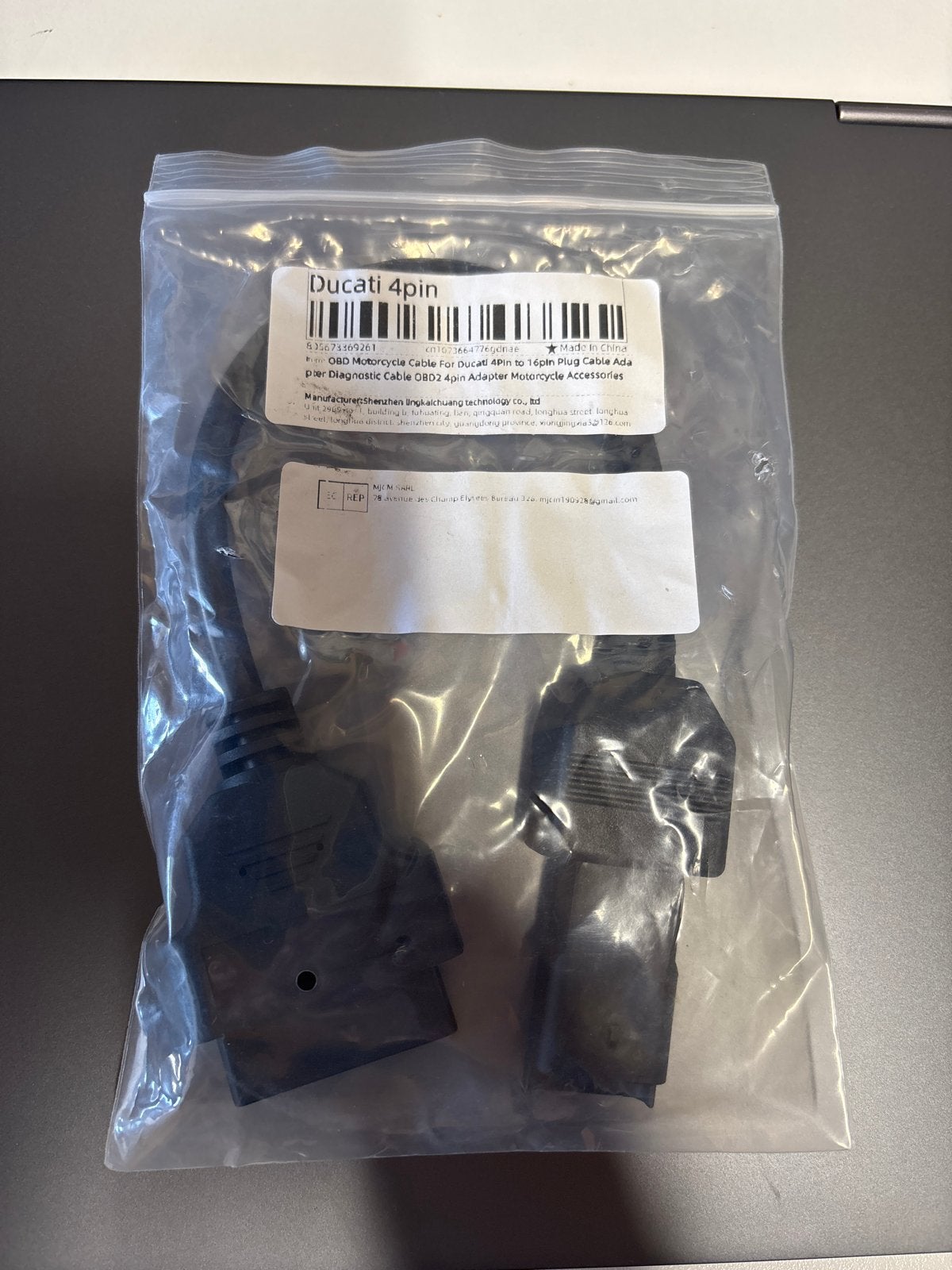 Nieuwe Ducati 4-pins OBD2 Diagnostische Kabel Adapter, Ophalen of Verzenden, Nieuw