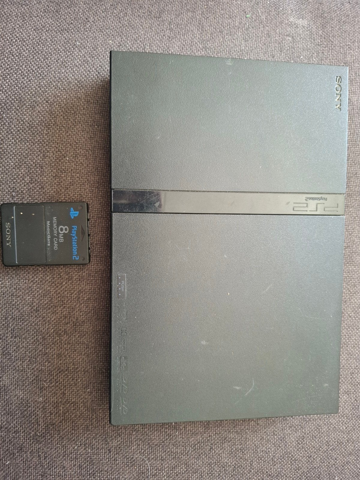 Sony PlayStation 2 Slim met 8MB Memory Card, Ophalen of Verzenden