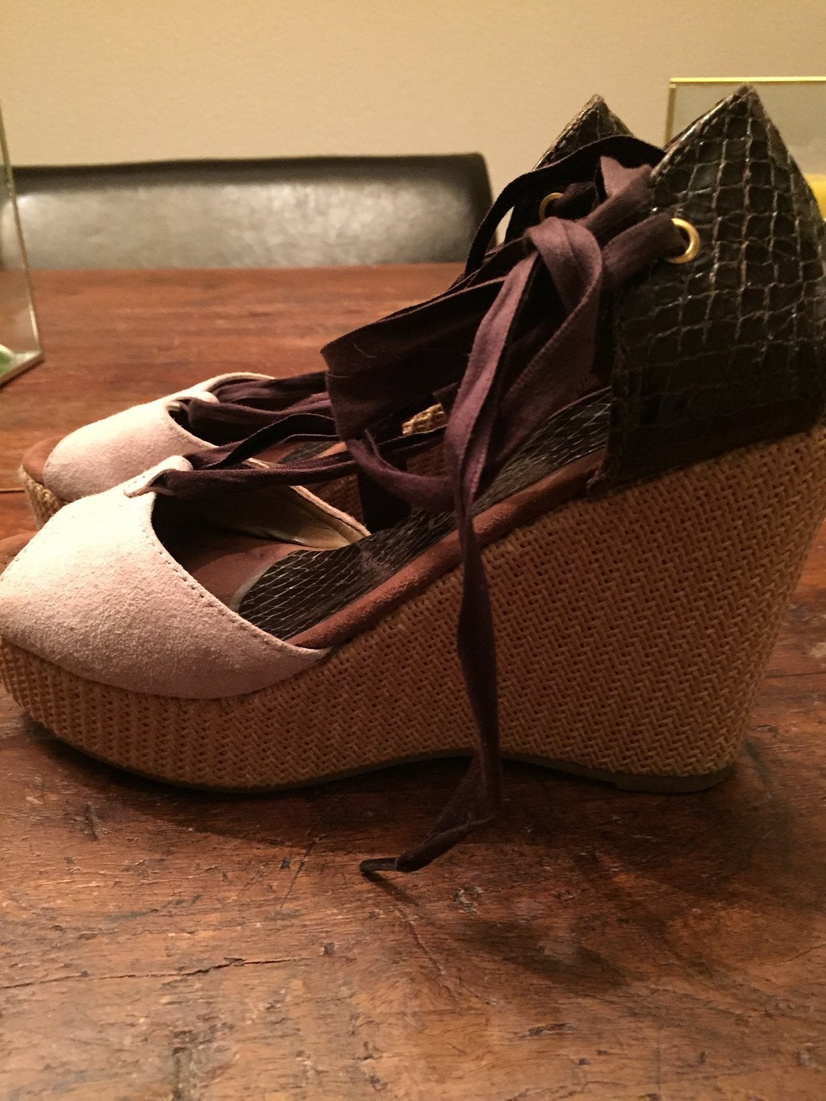 gewilde sleehak oudrose bruin unisa maat 37, Kleding | Dames, Schoenen, Ophalen of Verzenden, Zo goed als nieuw, Bruin