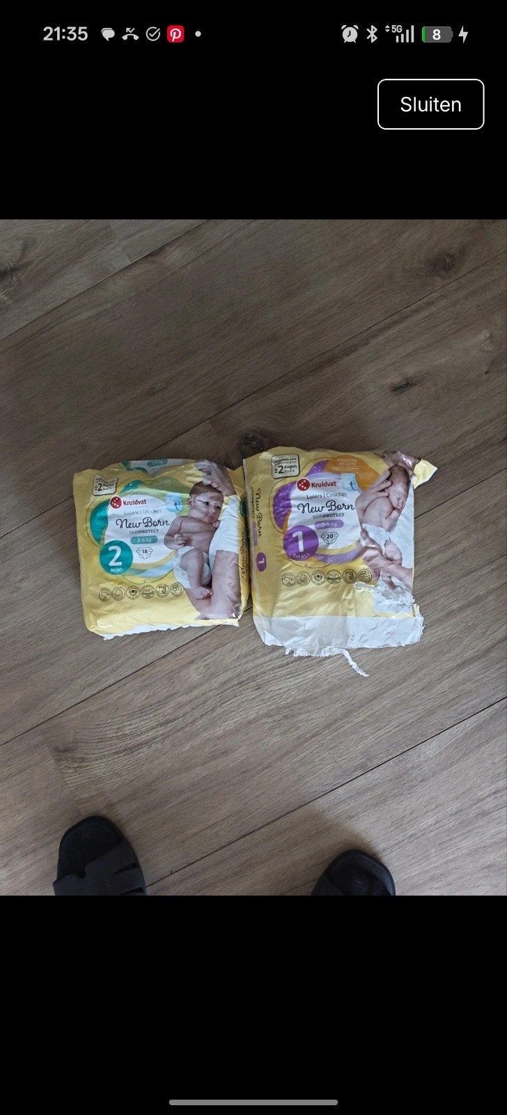 Kruidvat New Born Luiers Maat 1 en 2, Ophalen of Verzenden, Nieuw
