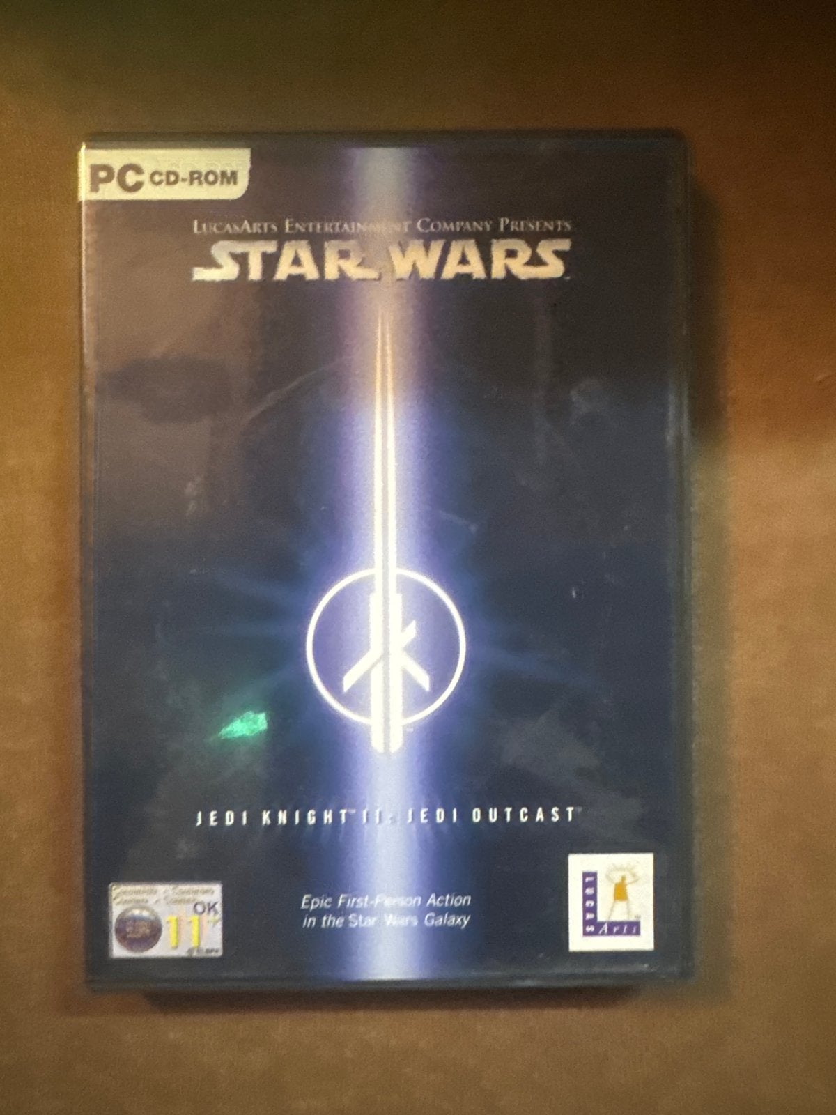 Star Wars Jedi Knight II: Jedi Outcast PC CD-ROM, Avontuur en Actie, Online, Gebruikt, 1 speler