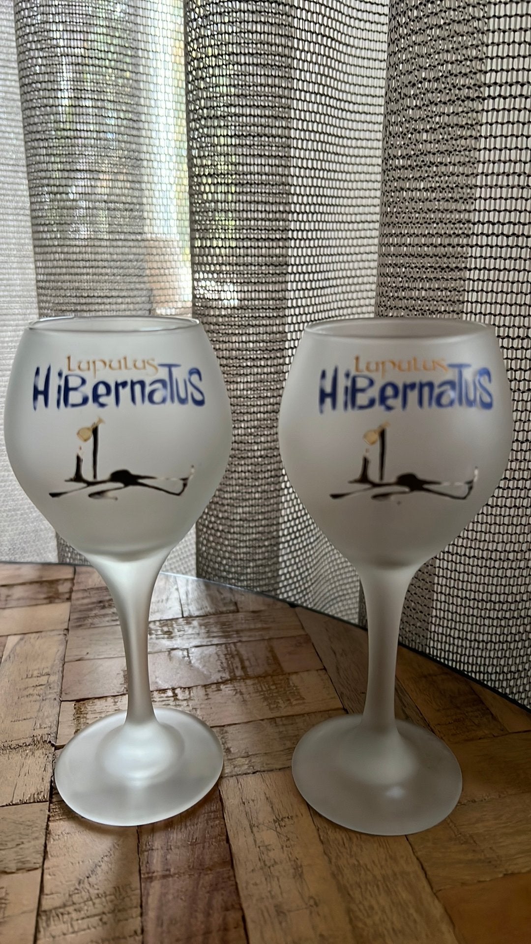 Lupulus Hibernatus bierglas, Verzenden, Zo goed als nieuw, Glas of Glazen, Overige merken