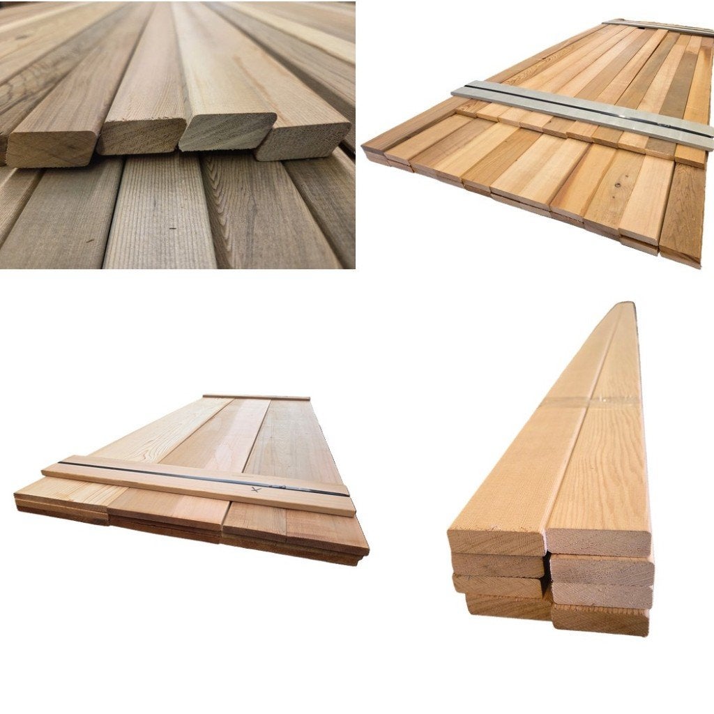 Diverse Partijen Red Cedar hout, Ophalen, Minder dan 25 mm, Overige typen, Nieuw