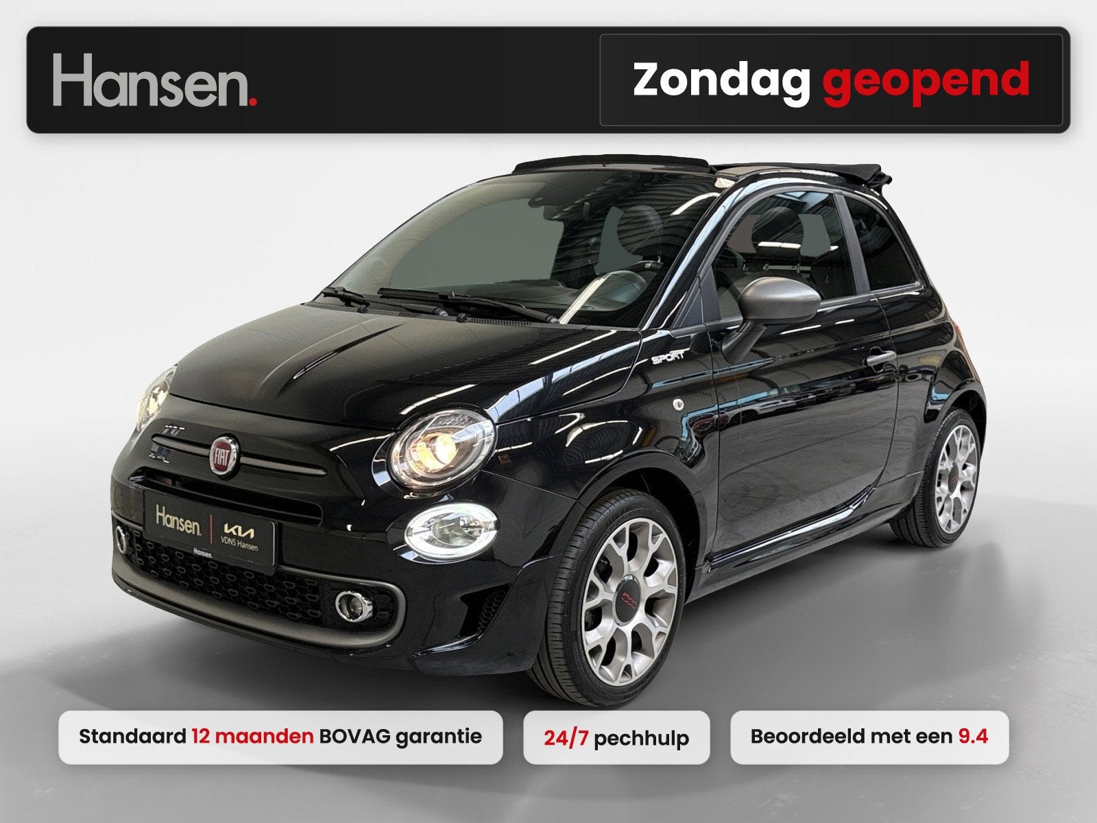 Fiat 500C 1.0 Hybrid Sport I Cabrio I Cruise Control I Carpl