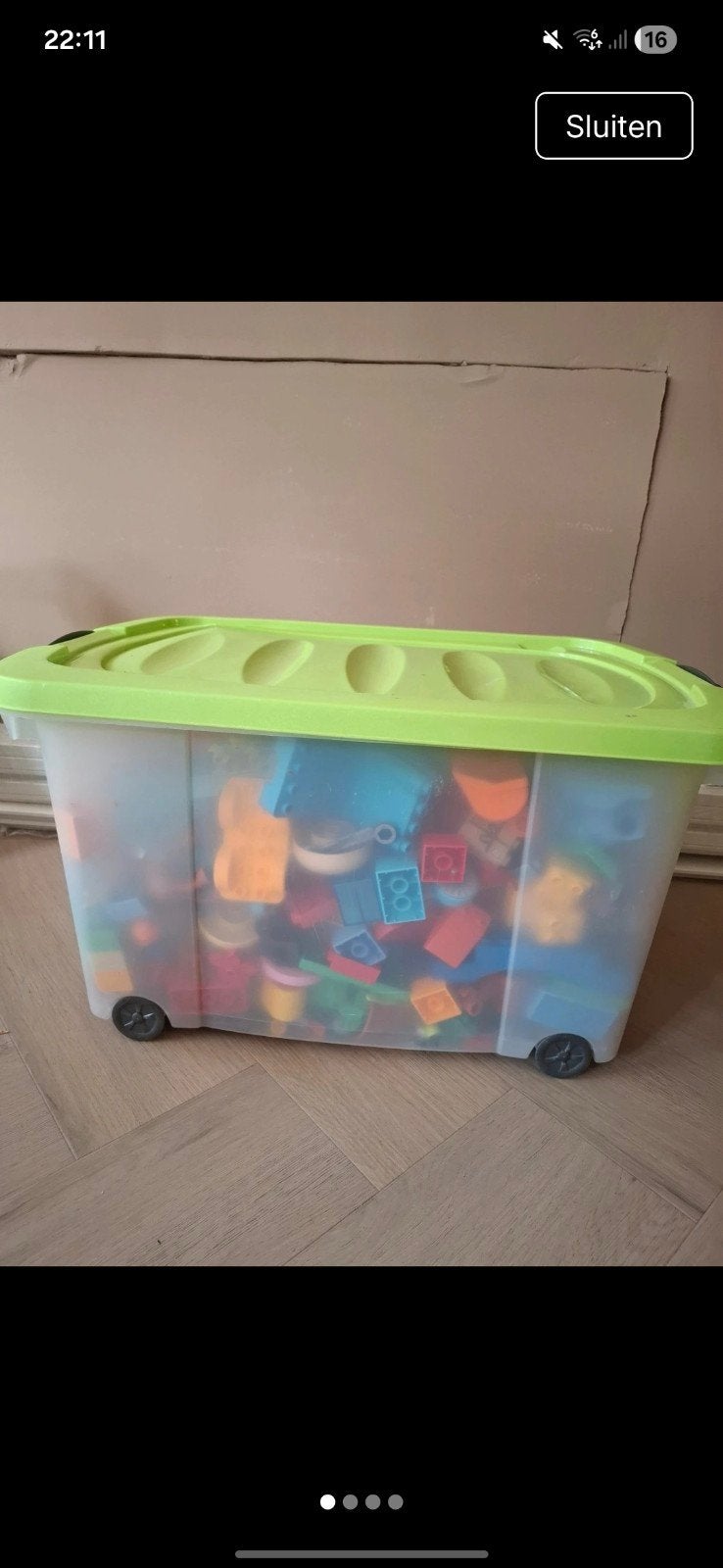 Grote bak vol met LEGO Duplo, Kinderen en Baby's, Speelgoed | Duplo en Lego, Gebruikt, Inclusief extra onderdelen, Ophalen of Verzenden