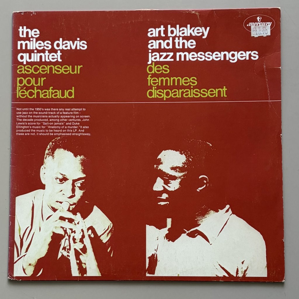 The Miles Davis Quintet "Ascenseur pour l'échafaud", LP, Gebruikt, Ophalen of Verzenden, 12 inch