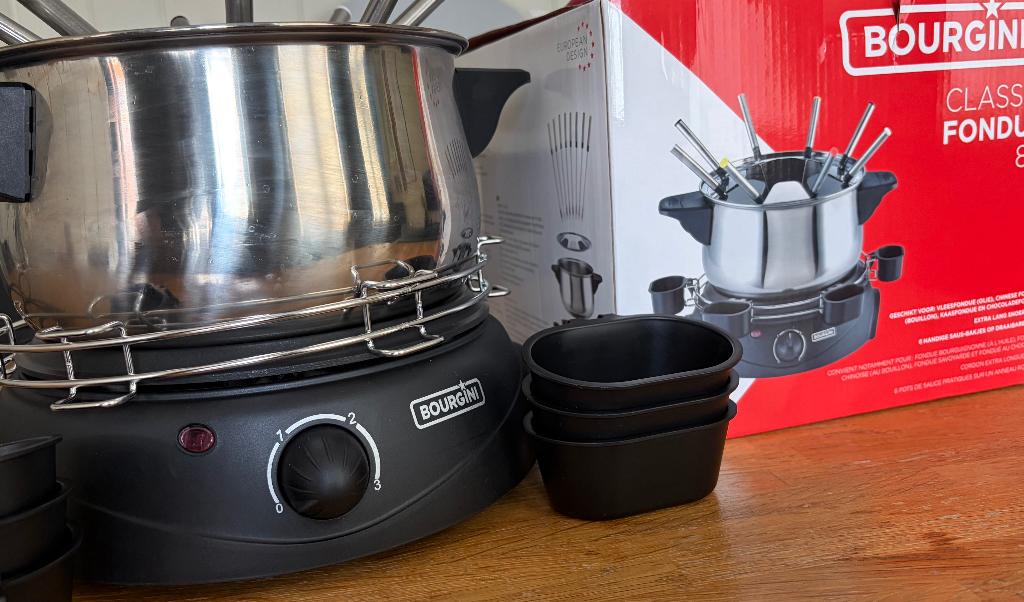 Kaasfondue, Ophalen, Zo goed als nieuw, Elektrisch, Fondueset