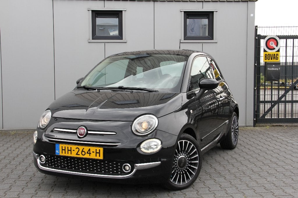 Fiat 500 Twinair Turbo Lounge Nav.Pano.LM17inch.Leer.Clima., Auto's, Voorwielaandrijving, Handgeschakeld, 26 km/l, Hatchback