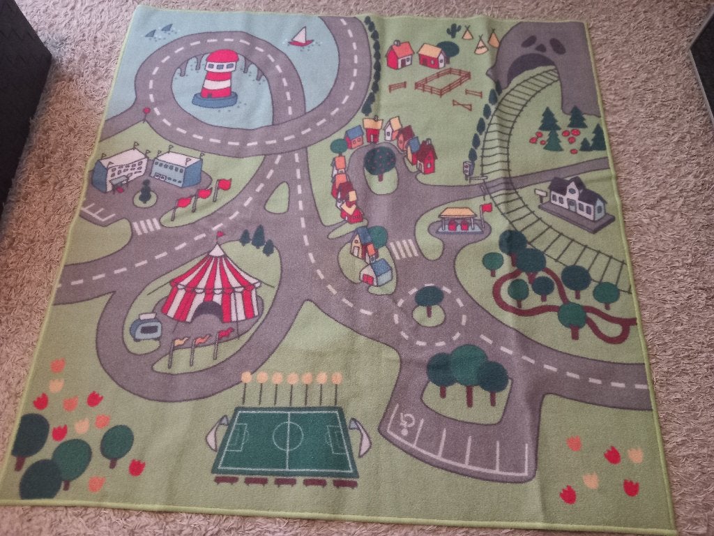 Speelgoed speelkleed vloerkleed 130x133cm, Kinderen en Baby's, Ophalen of Verzenden, Zo goed als nieuw