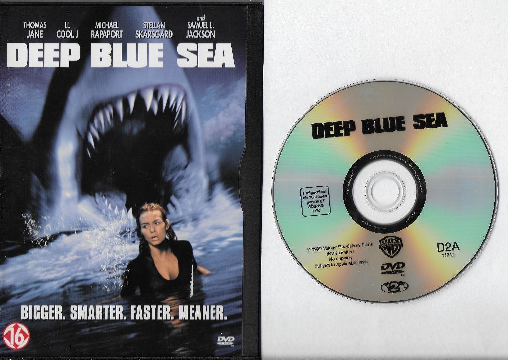 Dvd deep blue sea met thomas jane en ll cool j., Alle leeftijden, Ophalen of Verzenden, Zo goed als nieuw