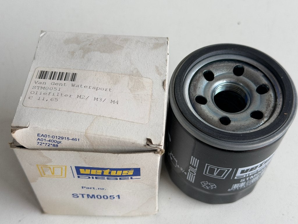 2 x Vetus M2 M3 M4 Oliefilter - STM0051, Ophalen of Verzenden, Nieuw, Lijn of Blok