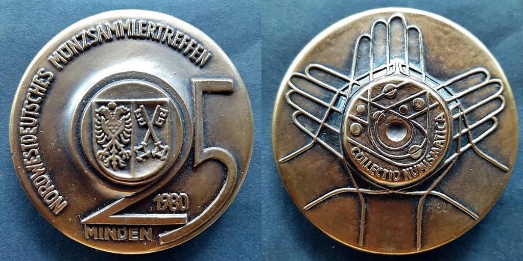 Grote penning Minden 1980, Verzenden, Overige materialen, Buitenland