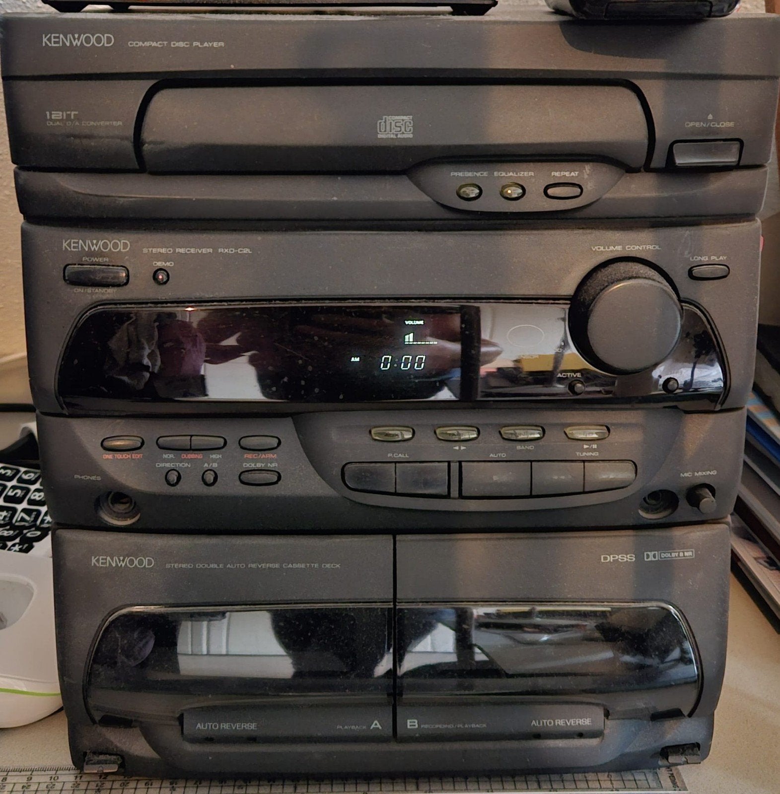 Kenwood UD-202 Stereo Set met Speakers - Goede Staat, Stereo speakers, Gebruikt, Ophalen, Overige merken