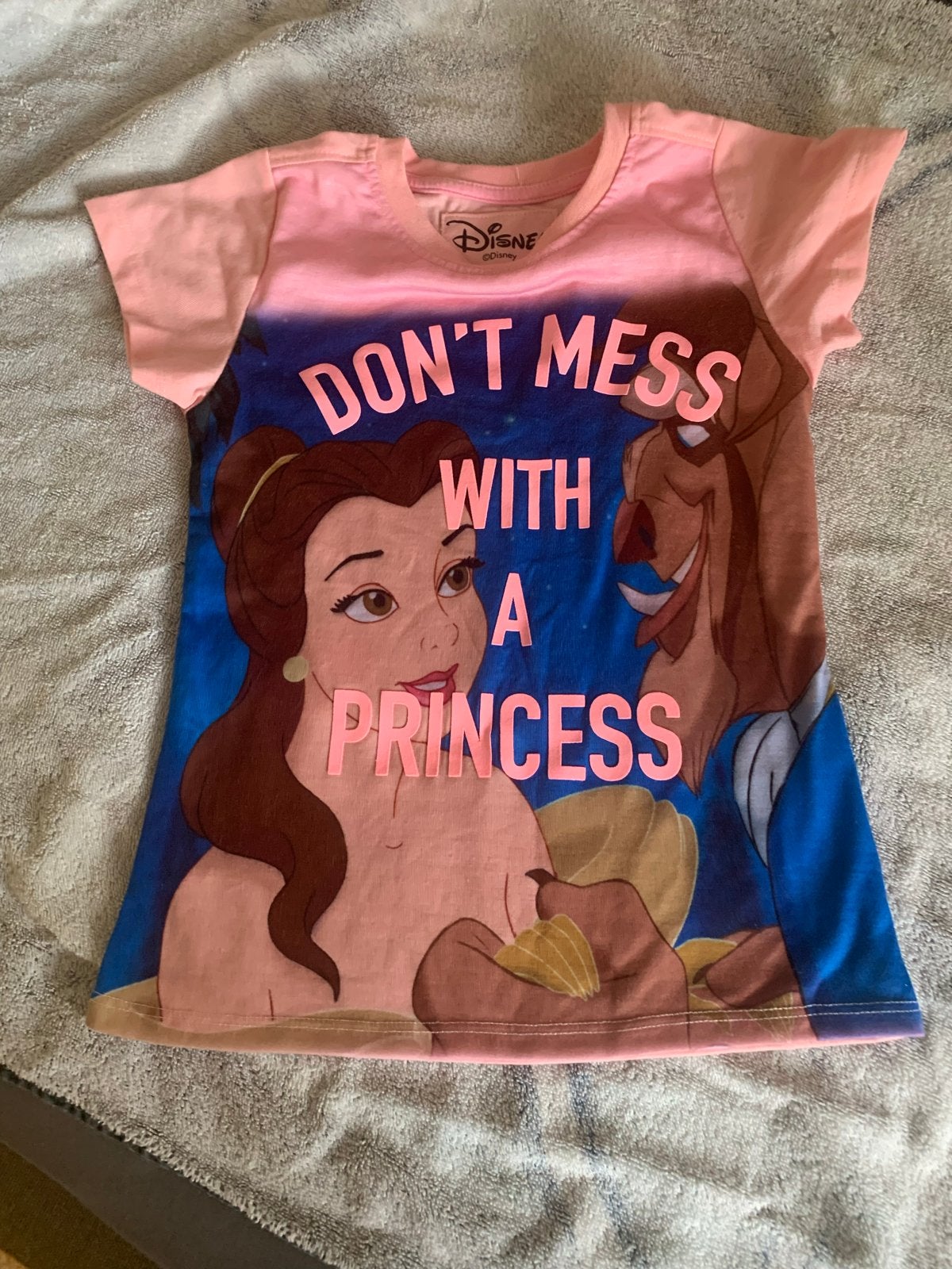 Disney Belle & Beast T-shirt - Maat 110-116, Ophalen of Verzenden, Gebruikt, Meisje, Shirt of Longsleeve