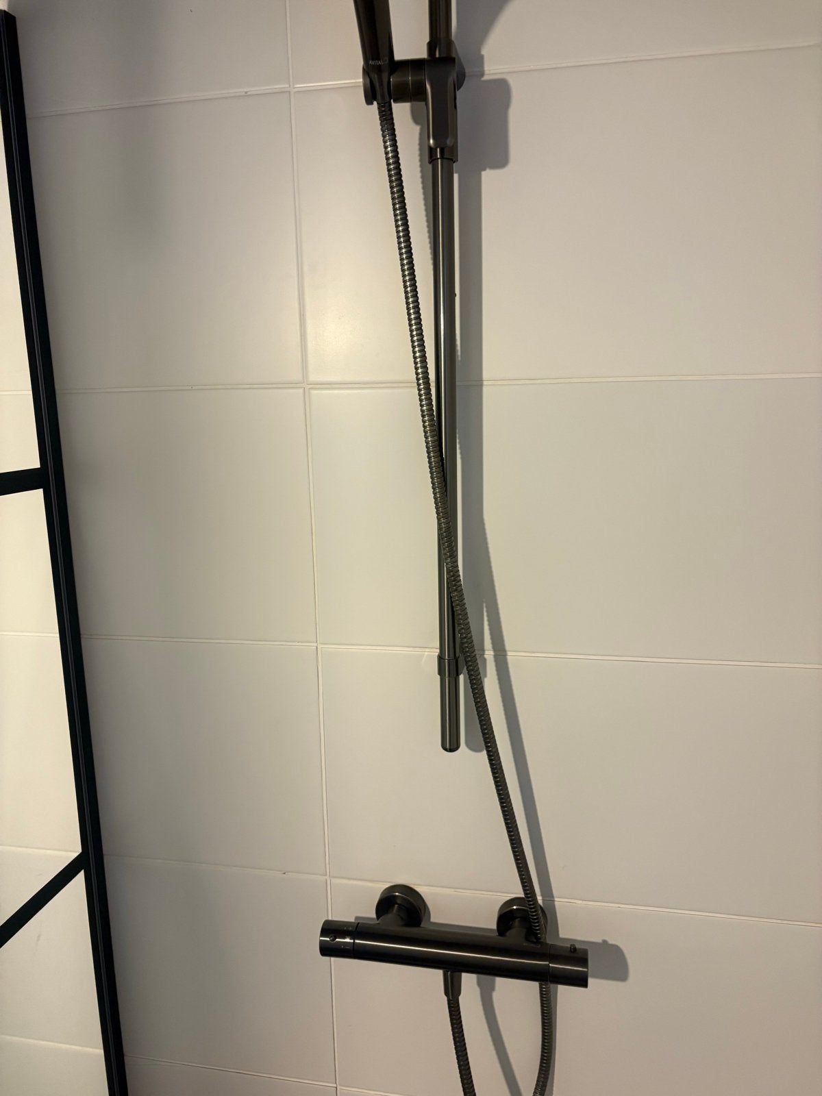 doucheset met thermostaatkraan, Ophalen of Verzenden, Zo goed als nieuw, Rvs, Douche