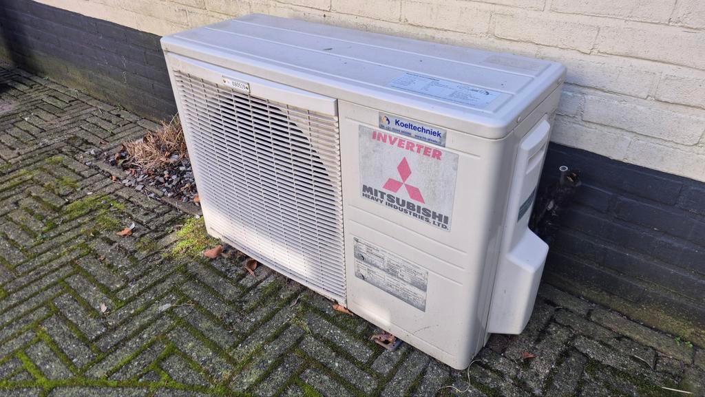 Mitsubishi airco 2,5 kw, Ophalen, Timer, 3 snelheden of meer, Gebruikt