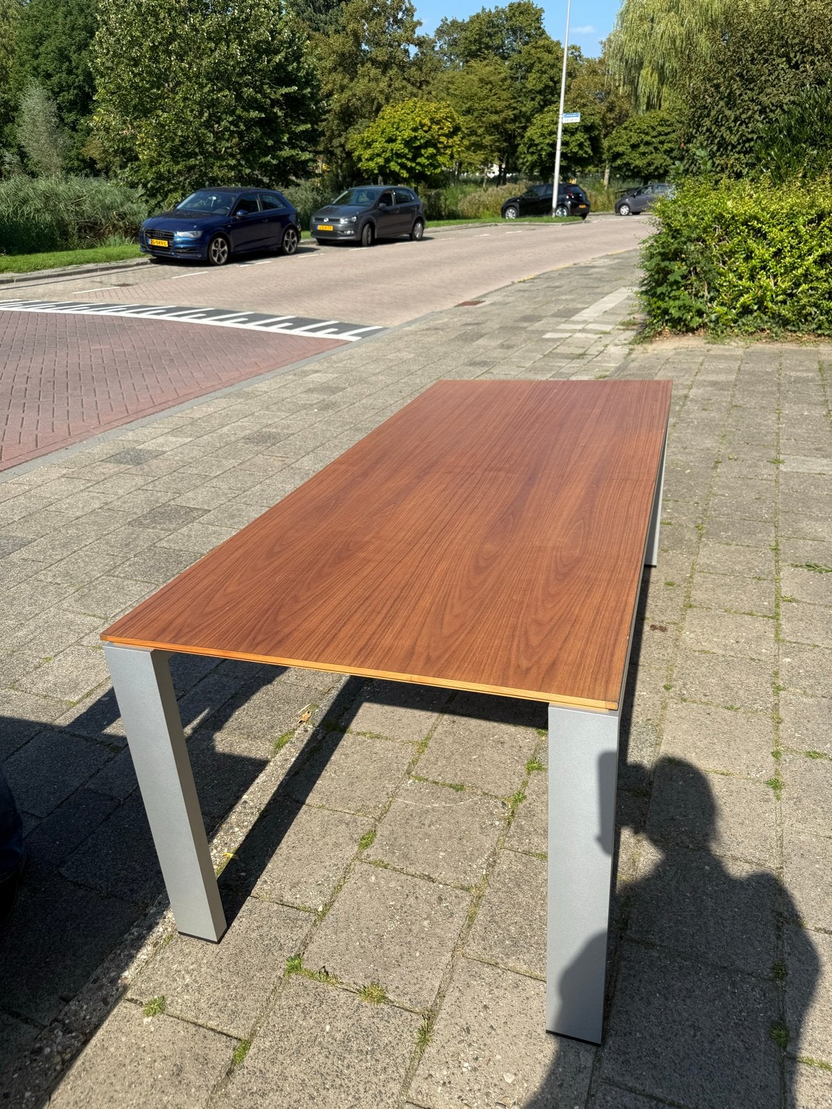 Mooie design Arco tafel 2,10m, Huis en Inrichting, Tafels | Eettafels, Gebruikt, 200 cm of meer, Vijf personen of meer, Rechthoekig