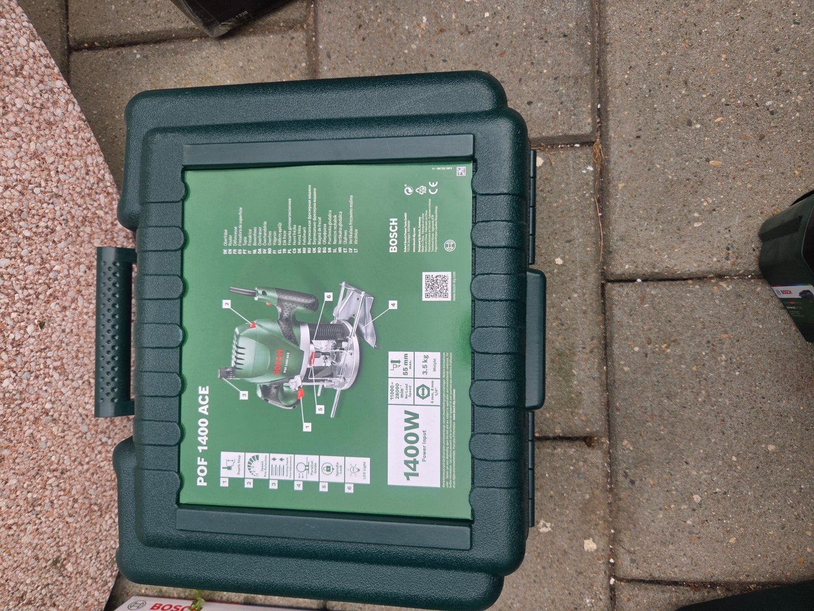 Bosch POF 1400 ACE Bovenfrees 1400W, Doe-het-zelf en Verbouw, Gereedschap | Freesmachines, Ophalen of Verzenden, Zo goed als nieuw