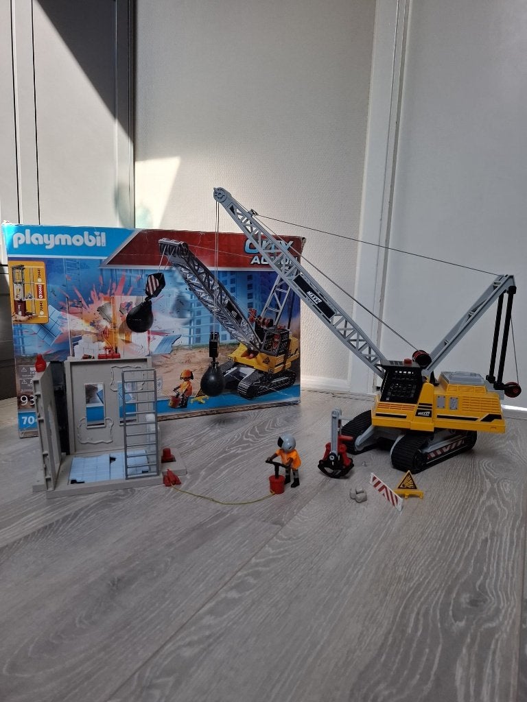 70442 Playmobil City Action hijskraan, Complete set, Voertuig, Ophalen of Verzenden, Zo goed als nieuw