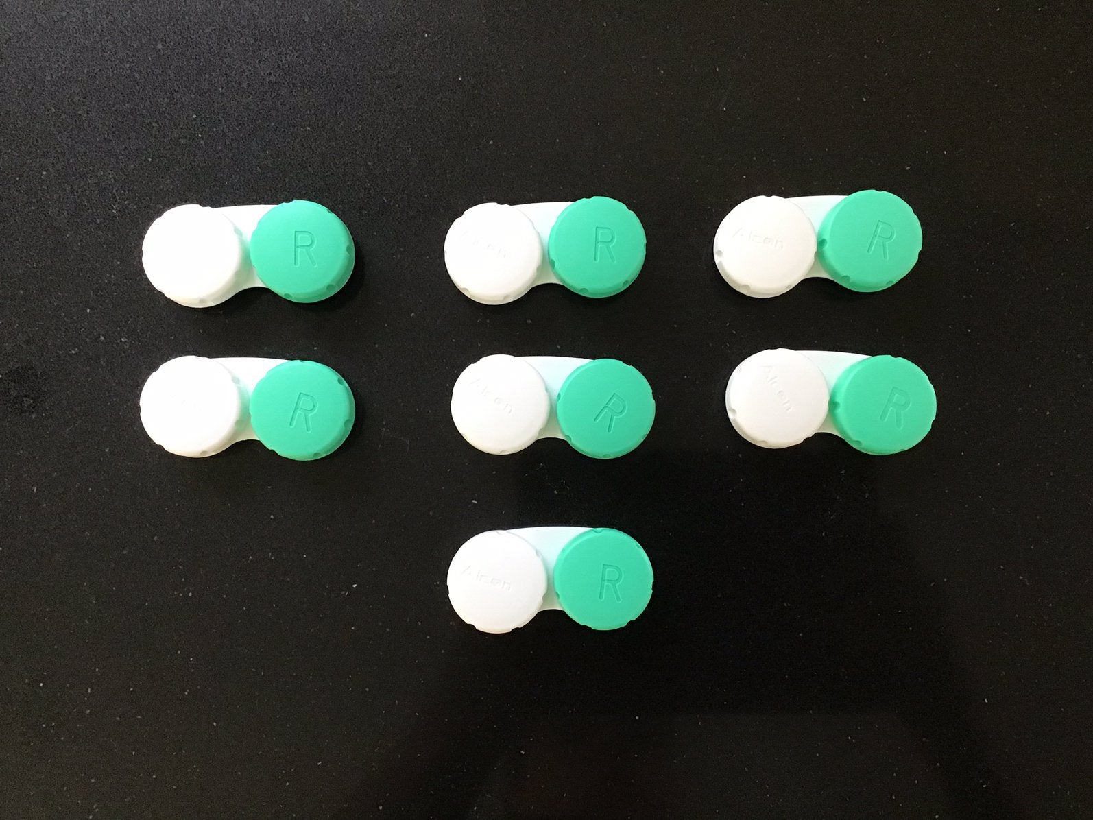 7 kunststof contactlensdoosjes van het merk Alcon. Nieuw., Verzenden, Nieuw, Wit, Overige merken