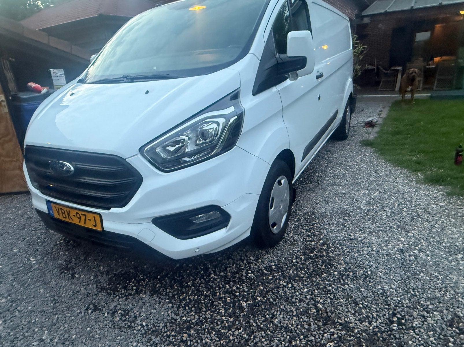 Ford Transit Custom GB 2.0 Tdci 130PK 340 L2h1 2019 Wit, Auto's, Bestelauto's, Voorwielaandrijving, 1995 cc, 4 cilinders, Wit
