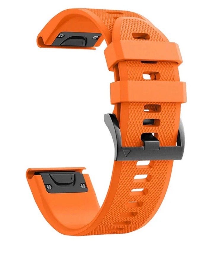 Garmin quick fit siliconen horlogebandje 26mm, Ophalen of Verzenden, Nieuw, Oranje, Android