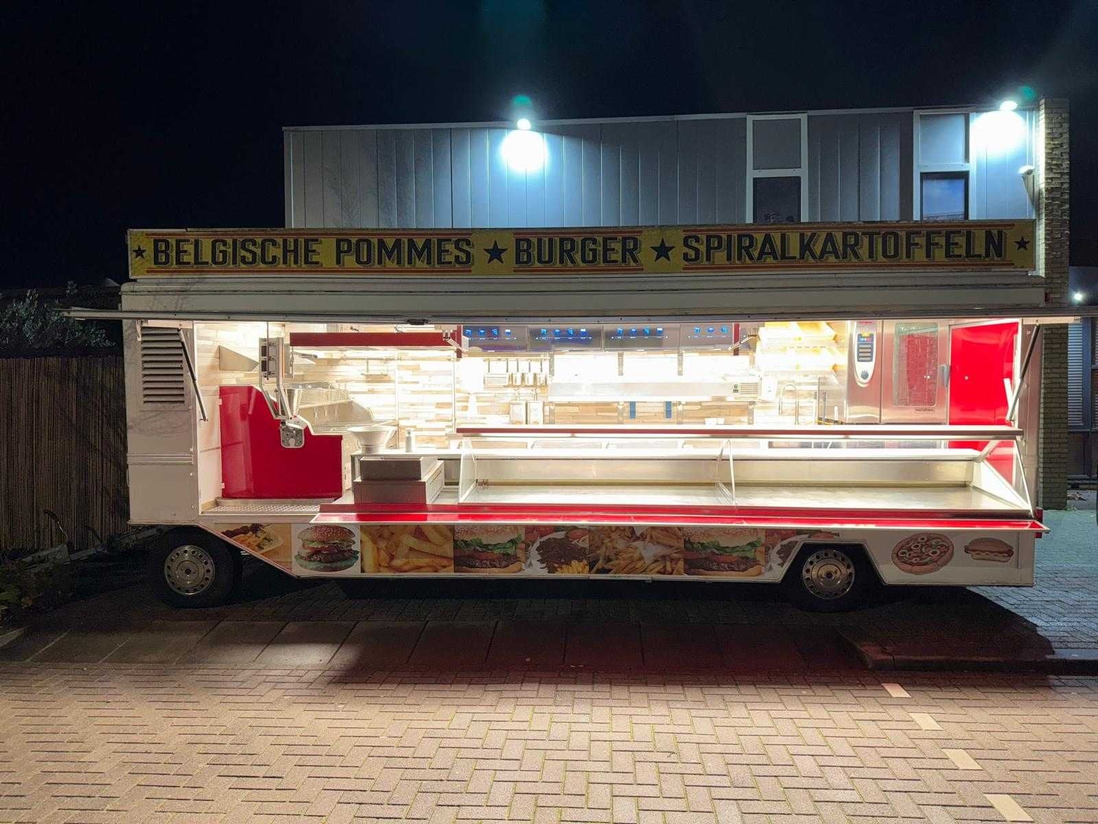 De Vries - 2000 - Aanhangwagen 7 meter - Patatwagen Frietwag, Gebruikt